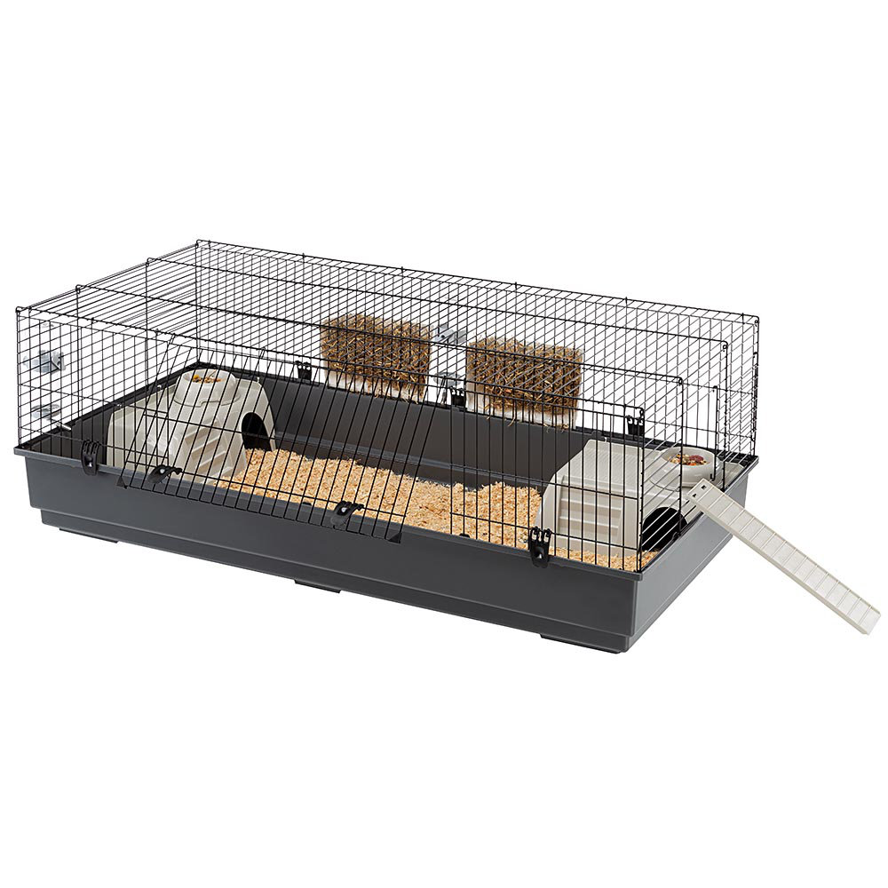 Rabbit cage clearance ramp