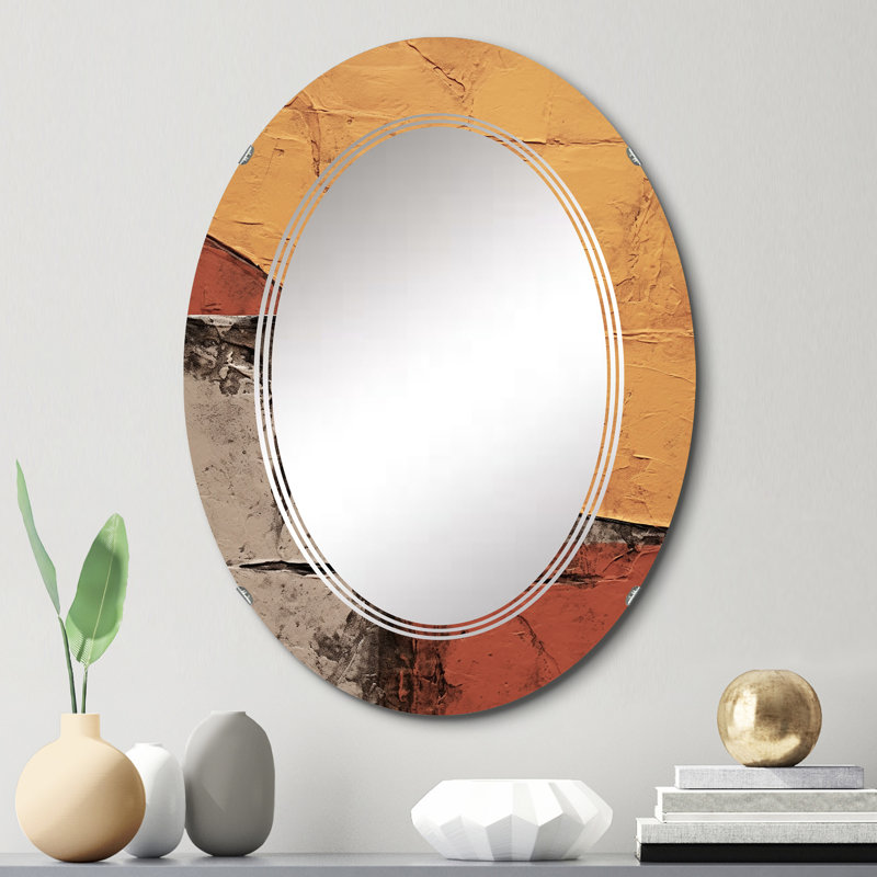 Urnelle - Miroir mural moderne ovale, 30 po x 20 po