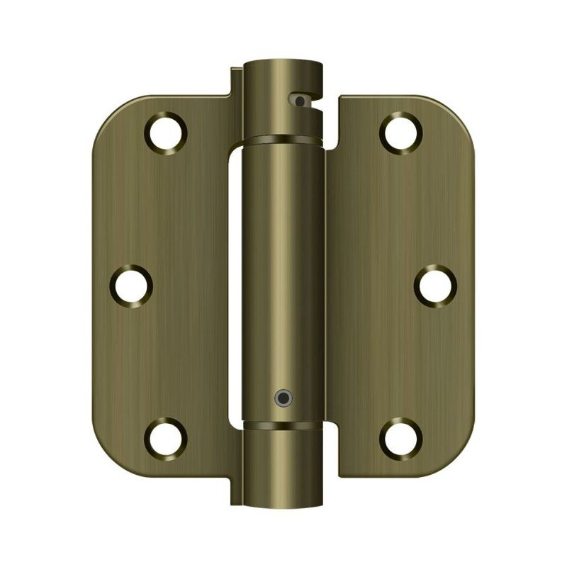 Steel Hinge, Antique Brass