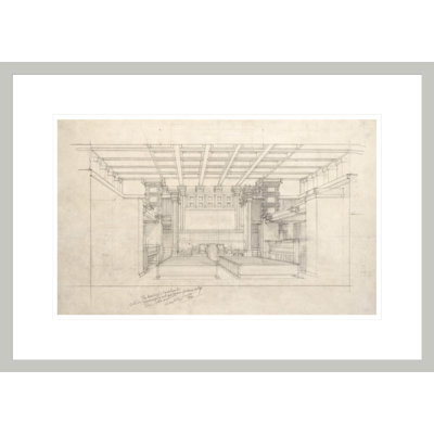 Unity Temple Oak Park IL by Frank Lloyd Wright - Framed Giclee Print