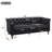 Ivarn 73.5" Wide Traditional PU Upholstered Chesterfield Sofa with Diamond-Tufted Back, Flared Arms & Rubberwood Legs-135305462