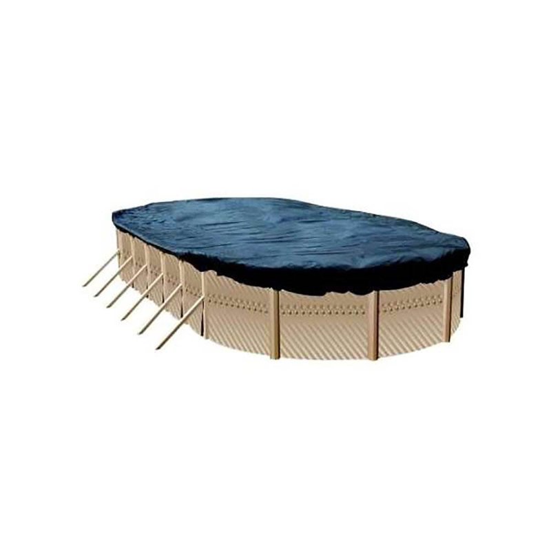 Couverture ovale pour piscine d'hiver