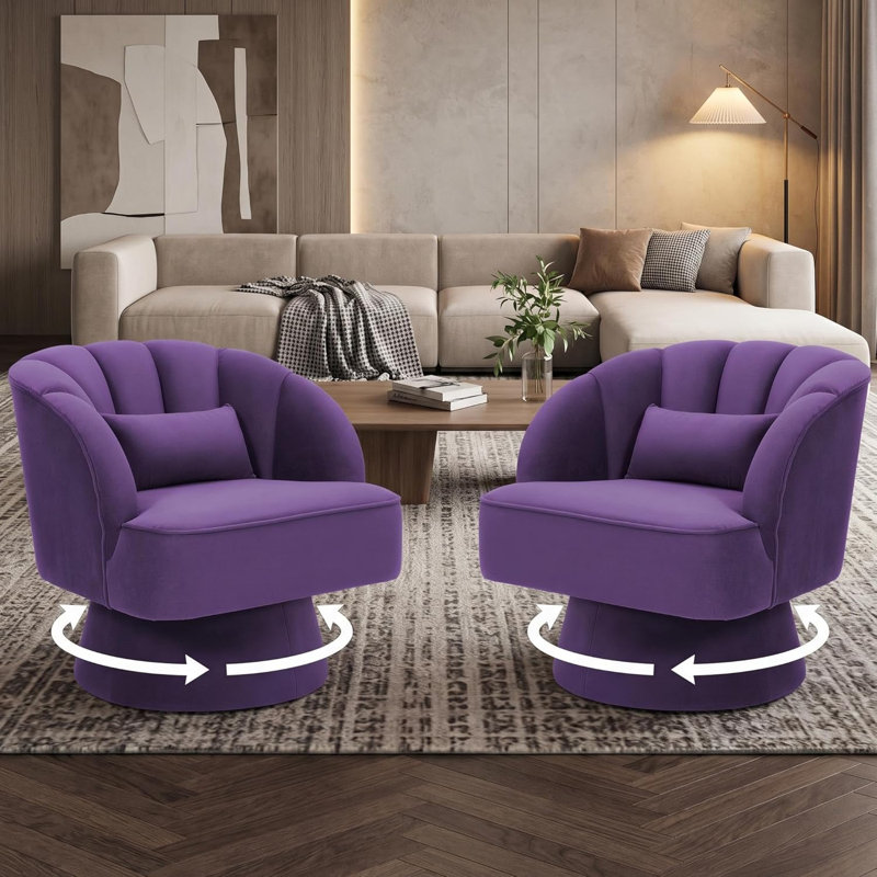 Fauteuil demi-tonneau pivotant Modern
