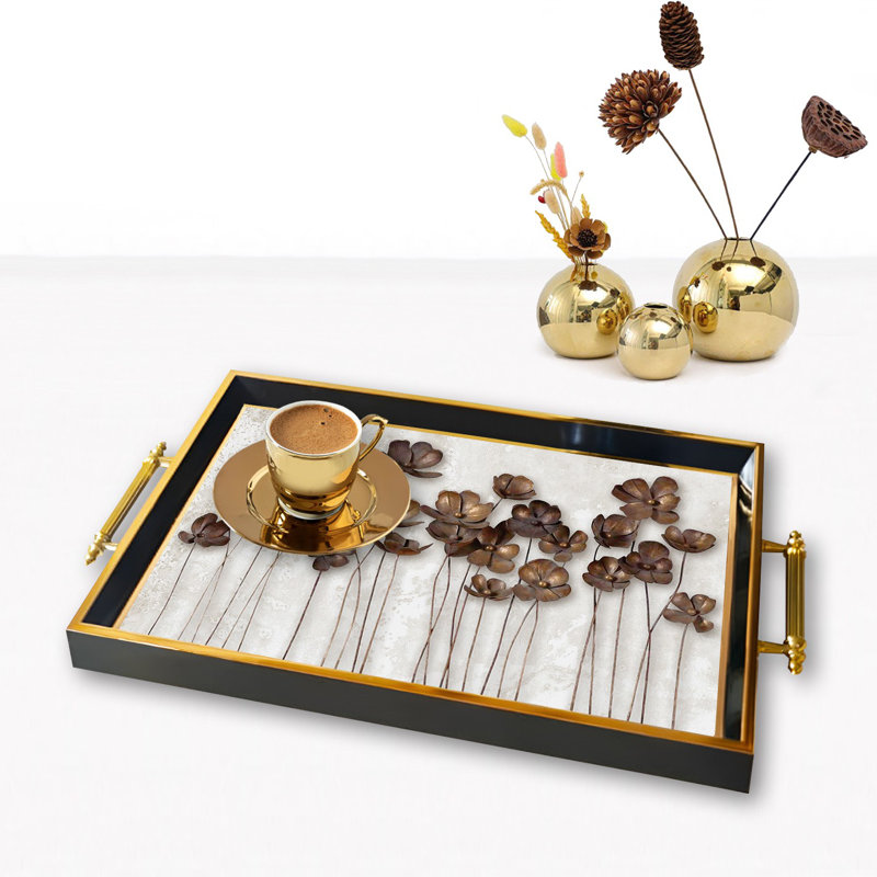 Elegant Glass Tray, 19.7 x 11.4 x 1.4 inches | 100% Durable Glass Construction | Easy to Clean with Damp Cloth | Ideal for Serving, Decorative Display, and Organizing | Stylish Addition to Home Décor