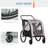 Foldable Pet Jogger Stroller with Detachable Carrier-65736251