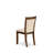 Monza Parson Chairs - Light Beige Linen Fabric Upholstered Dining Chairs, Set of 2, Antique Walnut-478704020-478704027