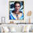 Toile avec cadre flottant or