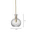 Mini-luminaire suspendu 1 lumière Portree Carafe