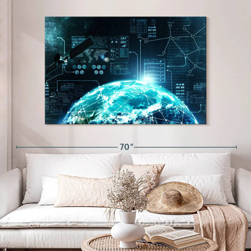 Keiri Internet In Space, 34" H x 51" W