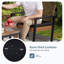 Ensemble de patio 4 pièces en bois d'acacia et en rotin-129890980