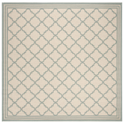 Kittrell Looped/Hooked Aqua Indoor/Outdoor Rug