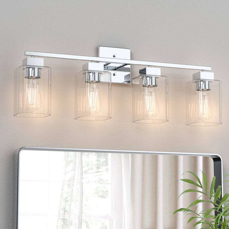 Éclairage pour coiffeuse Hartshorn, 4 lumières, Polished Chrome