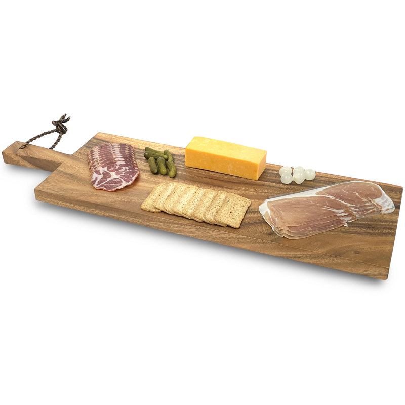 Millwood Pines Moey Wood Charcuterie Board, 1"H x 5" W x 29"L