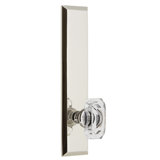 Grandeur Fifth Avenue Tall Plate Passage with Baguette Clear Crystal Door Knob