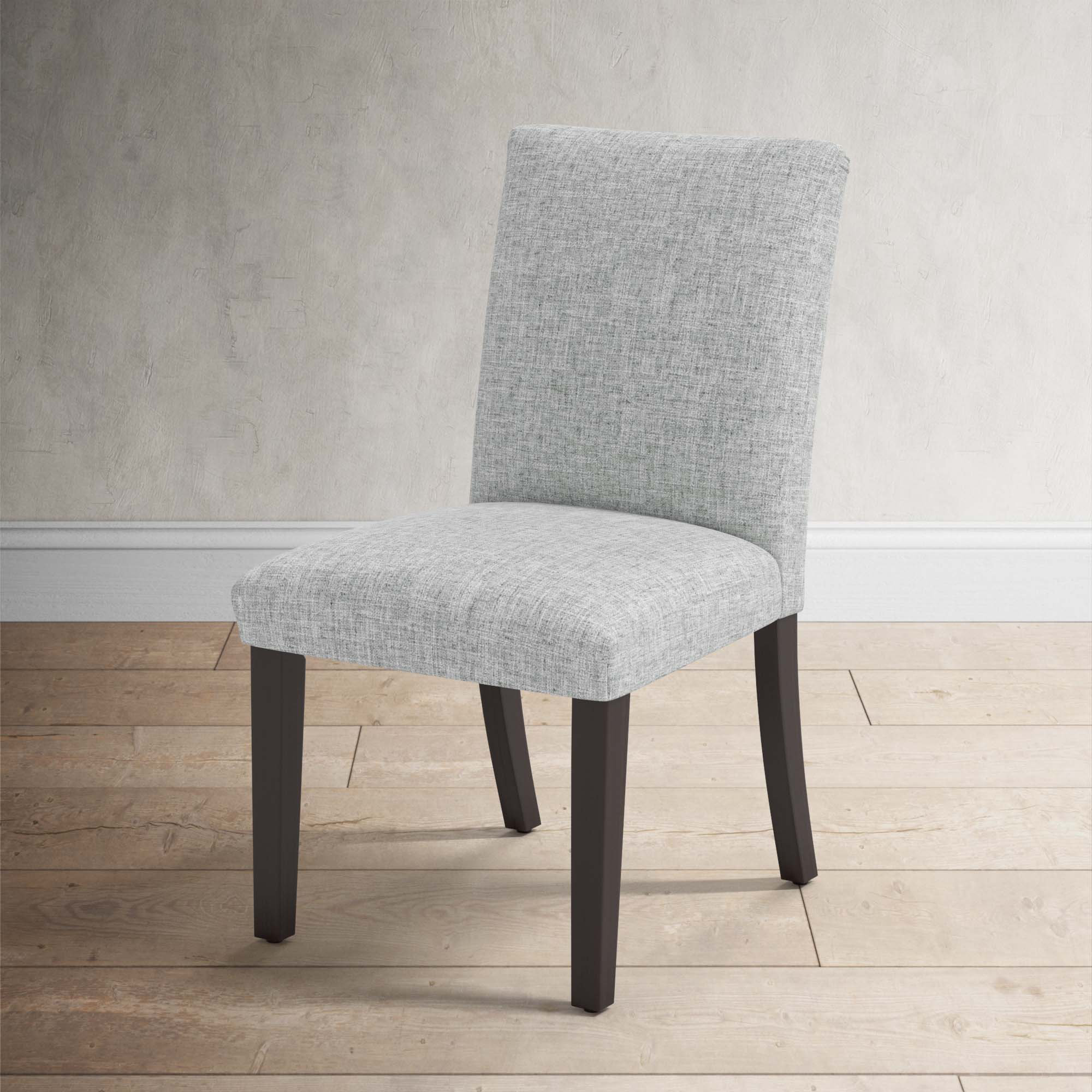 Benson Upholstered Side Chair, Zuma Pumice Textured Linen