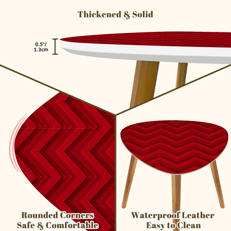 Ensemble de 2 tables basses gigognes Triangle