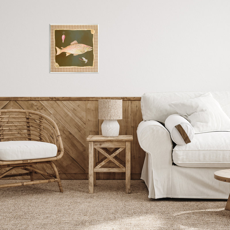 Plaque murale «Rustic Fishing Life» par Lee Ann Sanders