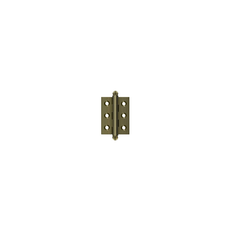 10'' x 10'' Solid Brass Traditional Hinge, Antique Brass, 2.5" H x 2" W