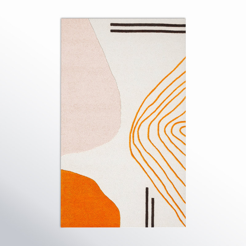 Rodeo Drive 860 Area Rug In Ivory / Rust, Rectangle 3' x 5'
