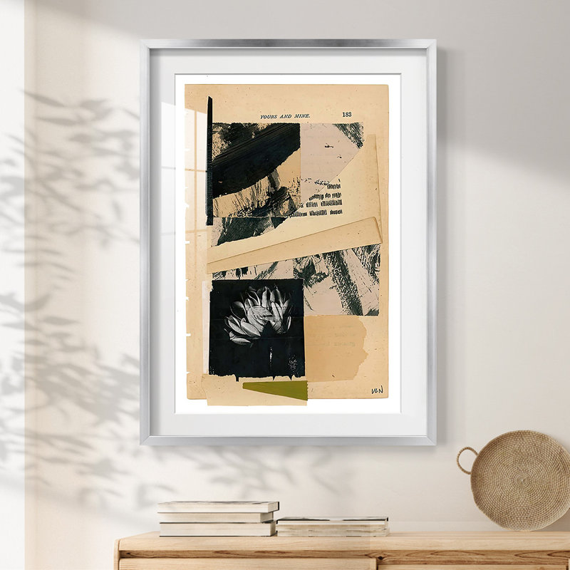 Resilient II - Impression encadrée, H 25,5 po x l 17,5 po, Argent argent