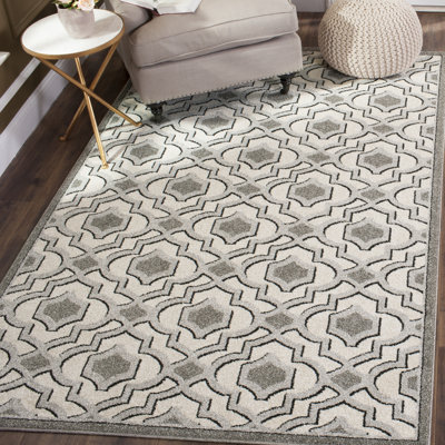 Ammundsen Geometric Ivory/Gray Area Rug