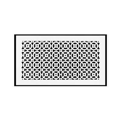 Ouverture de conduit 10 po x 18 po AIR RETOUR | Couvercle de conduit lourd en aluminium coulé (12 po x 20 po au total) | Thermolaqué