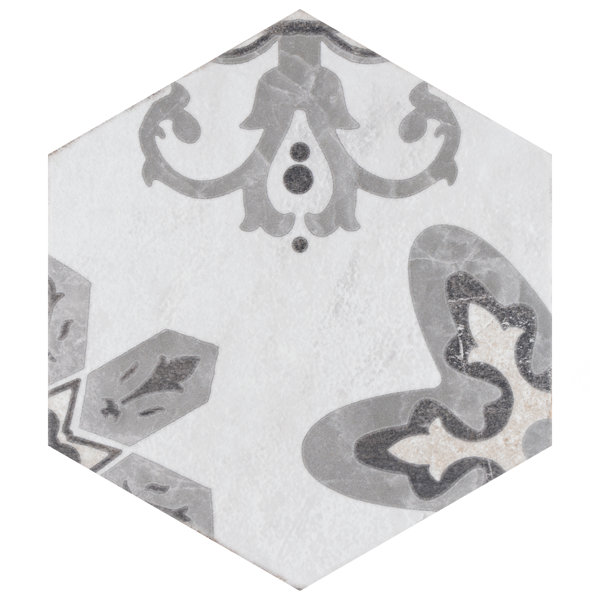 Mazzo 9" x 10" Porcelain Patterned Wall & Floor Tile