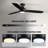 52'' Dimmable Modern Ceiling Fan with LED Light-561098162