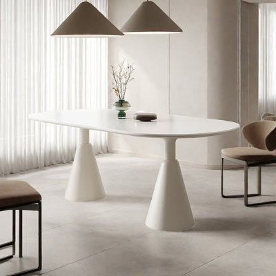 Modern Cream Marble Dining Table