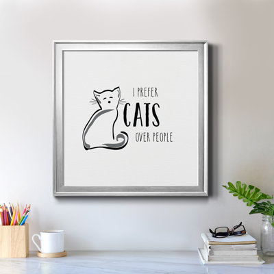 Cats over People - Photographie sur toile avec cadre photo