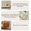 Coussin beige modulaire en similicuir