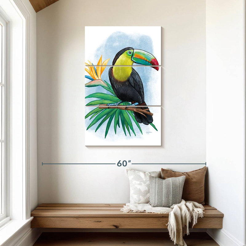 Brampt Tropical Flair I, 45" H x 28" W