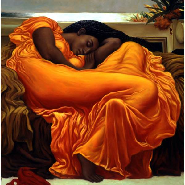 Sun Kissed Woman II Canvas Giclee Art, One Size , Orange