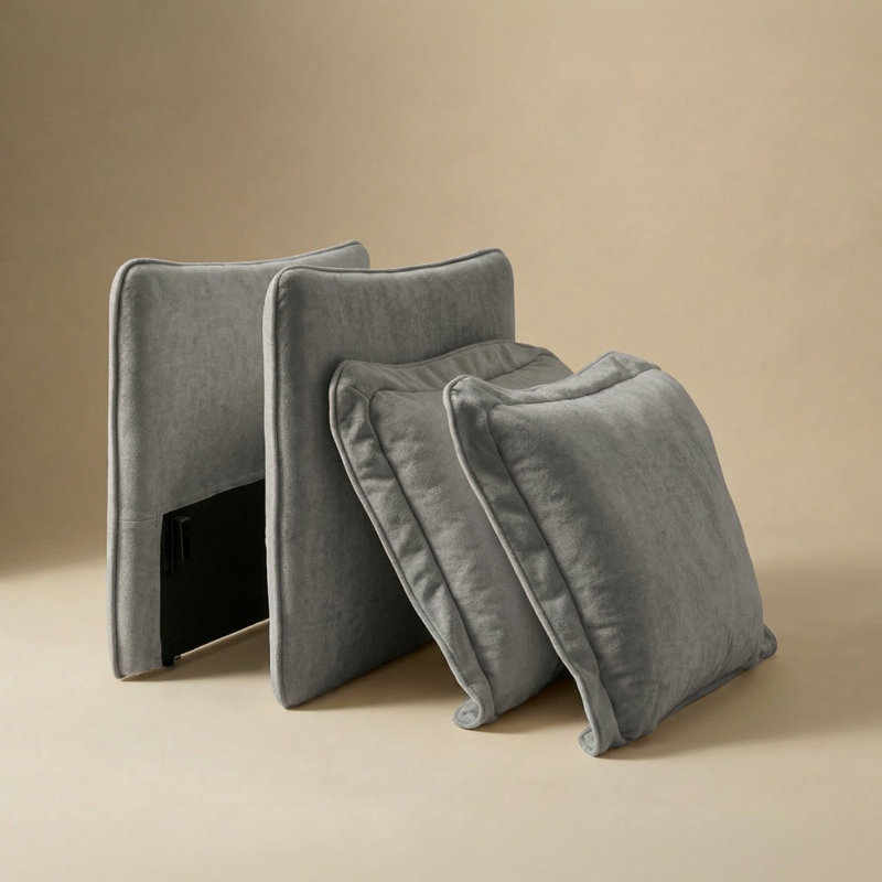 Ensemble d'accoudoirs Qoosh, gris fossile, Fossil Grey