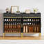 Armoire à chaussures à 5 niveaux avec tiroirs, armoire à chaussures avec 3 tablettes réglables et 1 tiroir
