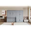 Grand lit escamotable mural avec placard, gris-1627506115
