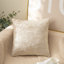 (Covers With Inserts) Set of 2 Crushed Velvet Throw Pillows