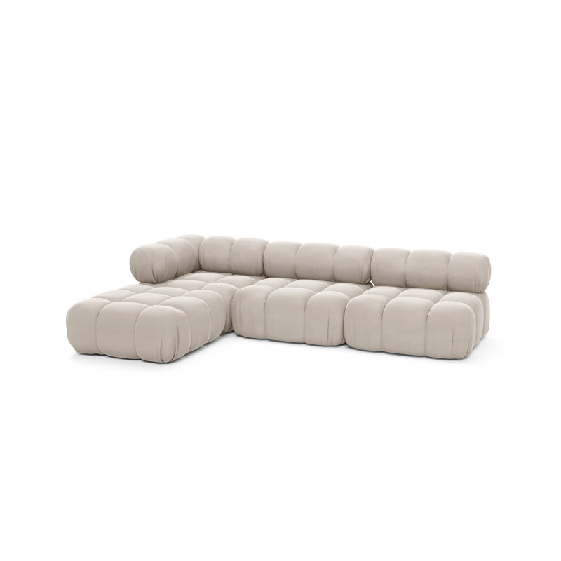 4 Seater Sofa & Chaise, Warm Beige Does Not Apply