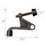 Ensemble de butée de porte à charnière en nickel satiné 2-1 / 4 po x 2-1 / 8 po (5 par paquet)-23032615
