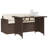 Latitude Run® 2 Piece Patio Dining Set With Cushions Poly Rattan-2035164714-2035164710