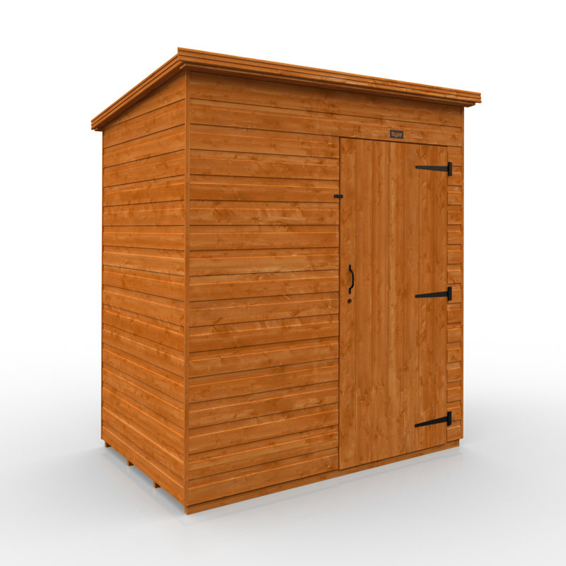6x4w Tiger Shiplap Windowless Pent
