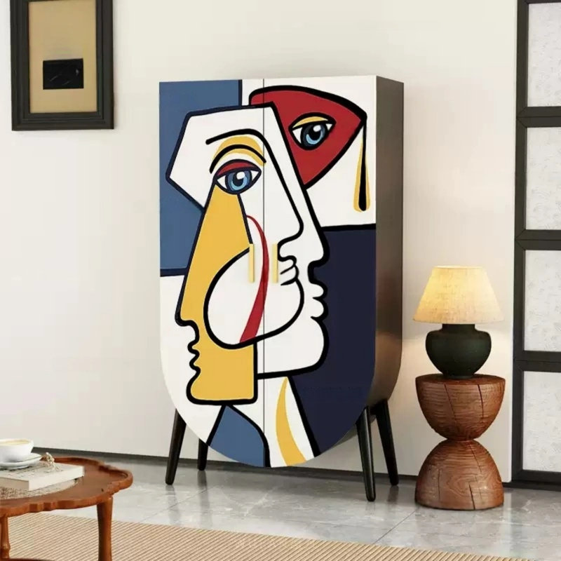 Armoire moderne à double porte minimaliste
