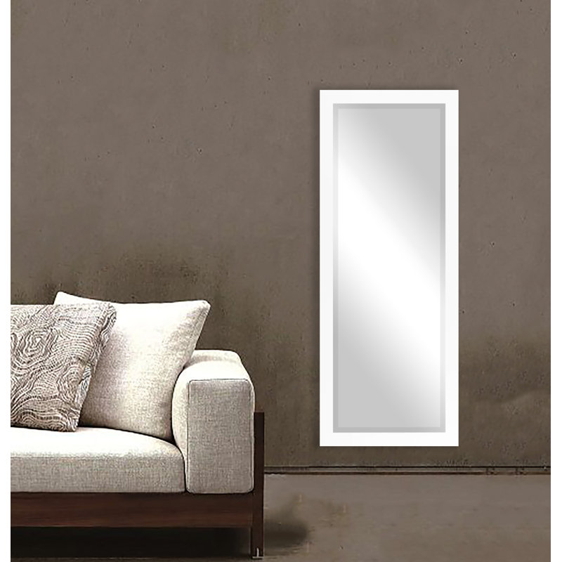 Miroir pleine grandeur Tacony, H 59 po x l 20 po, Blanc
