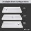 Bases de douche et casseroles Base de douche blanche à seuil simple l 60 po x P 32 po avec ensemble de bonde et couvercle de bonde inclus, antidérapant-122950207