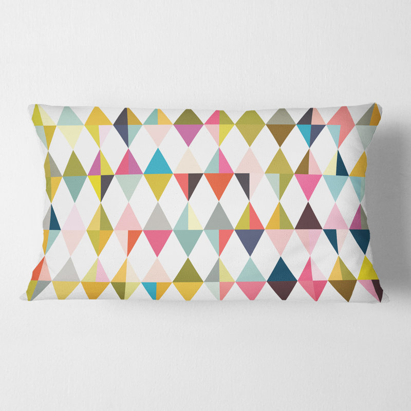 Coussin Diamond Mid-Century, Rose