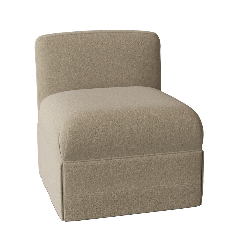 Chloe Slipper Chair, UV-Rollo Linen