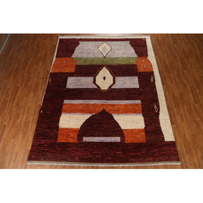 Tapis marocain noué à la main 9 x 12