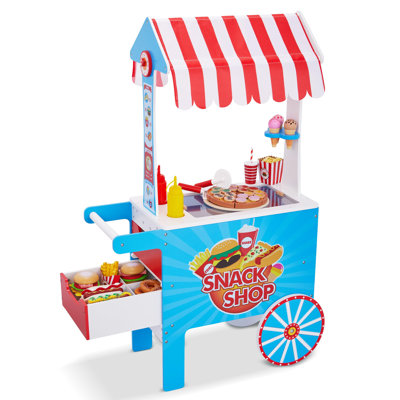 Ensemble de jeu en bois avec chariot Lil