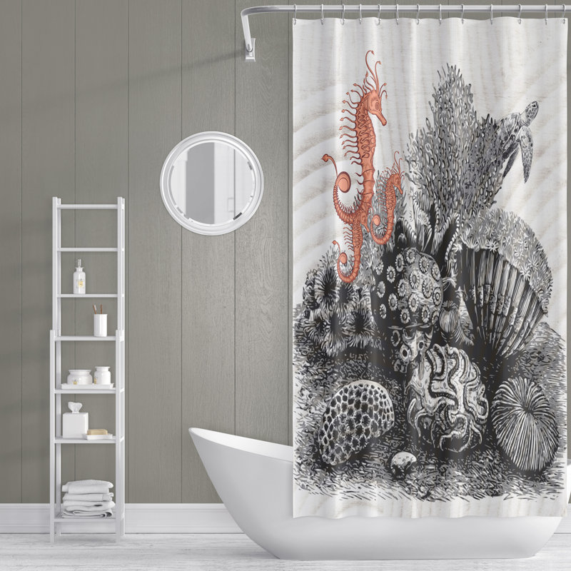Rideau de douche simple Soliz, H 72 po x l 70 po