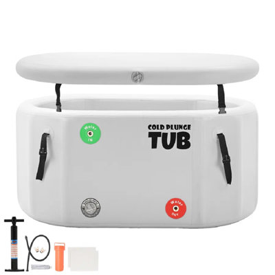 Cold Plunge Tub for Athletes, Inflatable Ice Bath Tub for Recovery and Cold Water Therapy